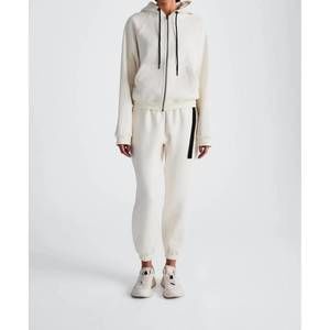 NEW IN/ONE marlowe french terry zip up in coconut milk